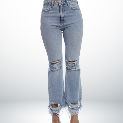 blue ripped jeans for women