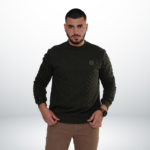 Thick Padded Style Sweater with Slogan