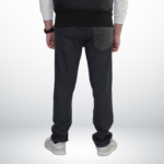 Straight Jeans with Embroidery – Grey